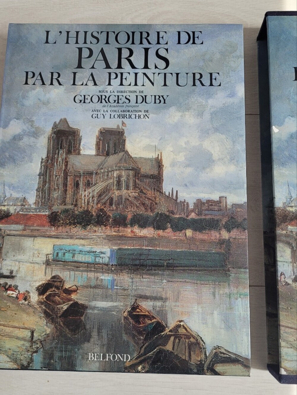 L'Histoire De Paris Par La Peinture XL Hardcover Book In Sleeve/Box - French
